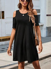 Black Sporty Off-Shoulder Women's Midi Dress